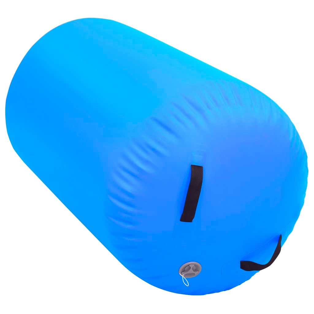 Inflatable Gymnastic Roll with Pump 100x60 cm PVC Blue 17 Inflatable Gymnastic Roll with Pump 100x60 cm PVC Blue